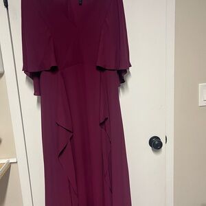 BCBGMaxAzria Deep Red Maxi Dress